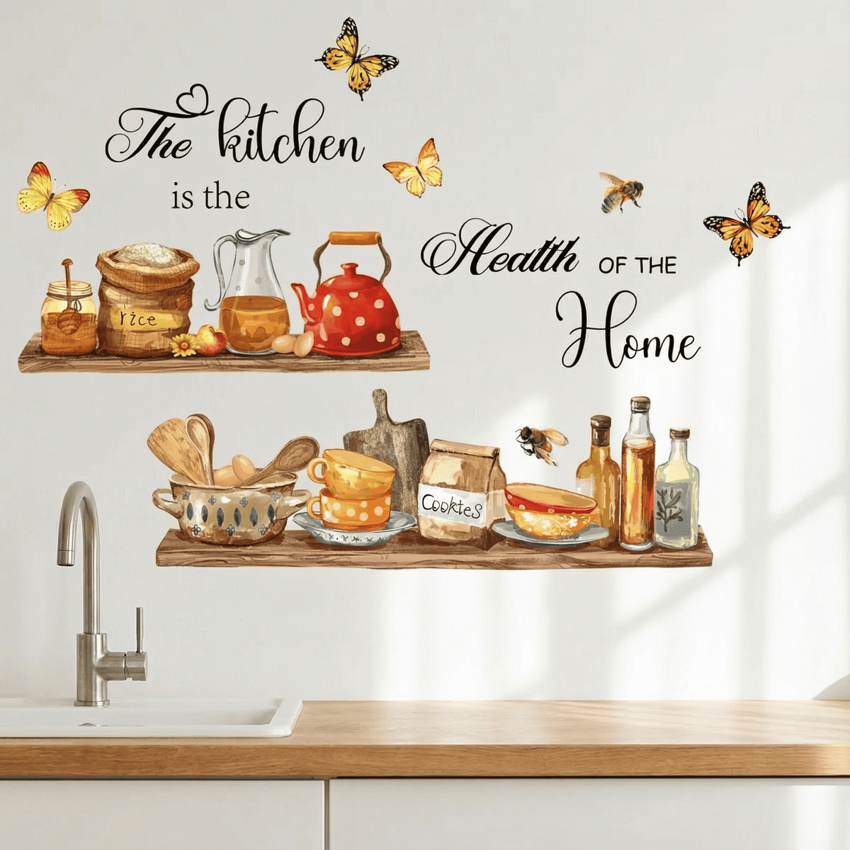 Stickers Muraux Cuisine Campagne