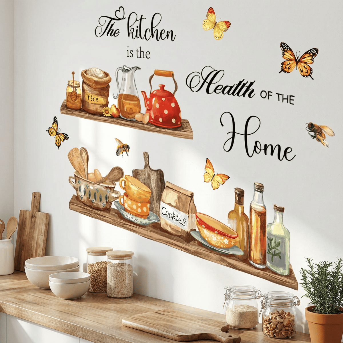 Stickers Muraux Cuisine Campagne