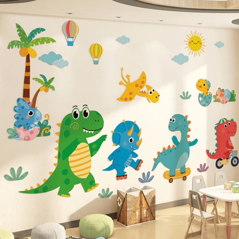 Stickers Muraux Dinosaures Multicolores Chambre Enfant