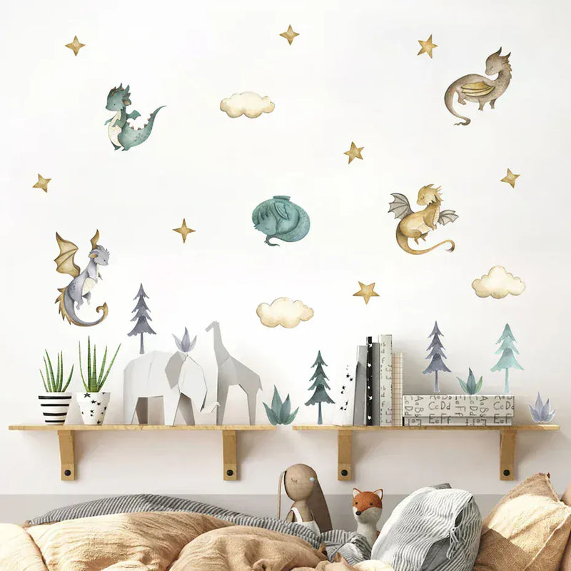 Stickers Muraux Dragon Enfant