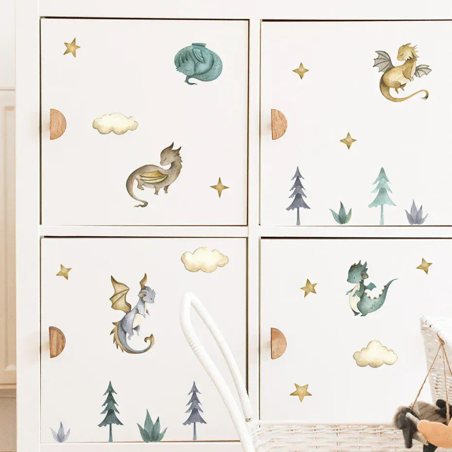 Stickers Muraux Dragon Enfant