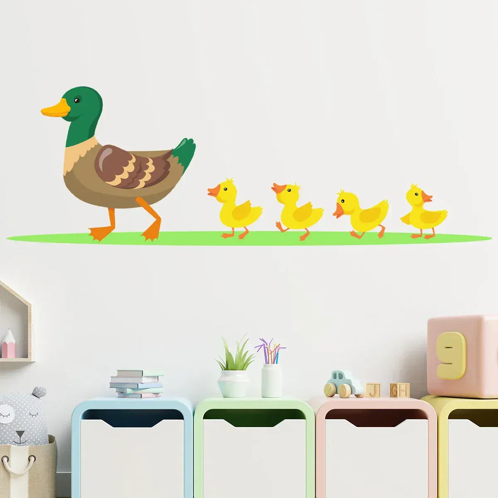 Stickers Muraux Famille Canard