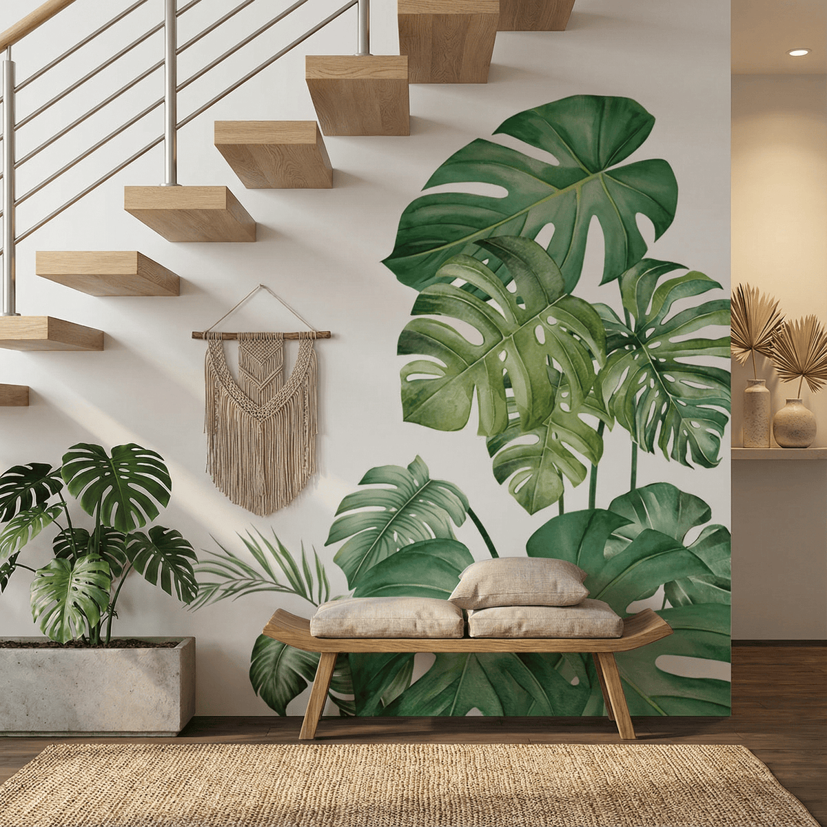Stickers Muraux Feuillage Tropicale
