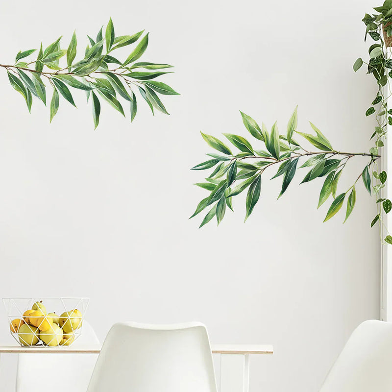 Stickers Muraux Feuilles de Bambou