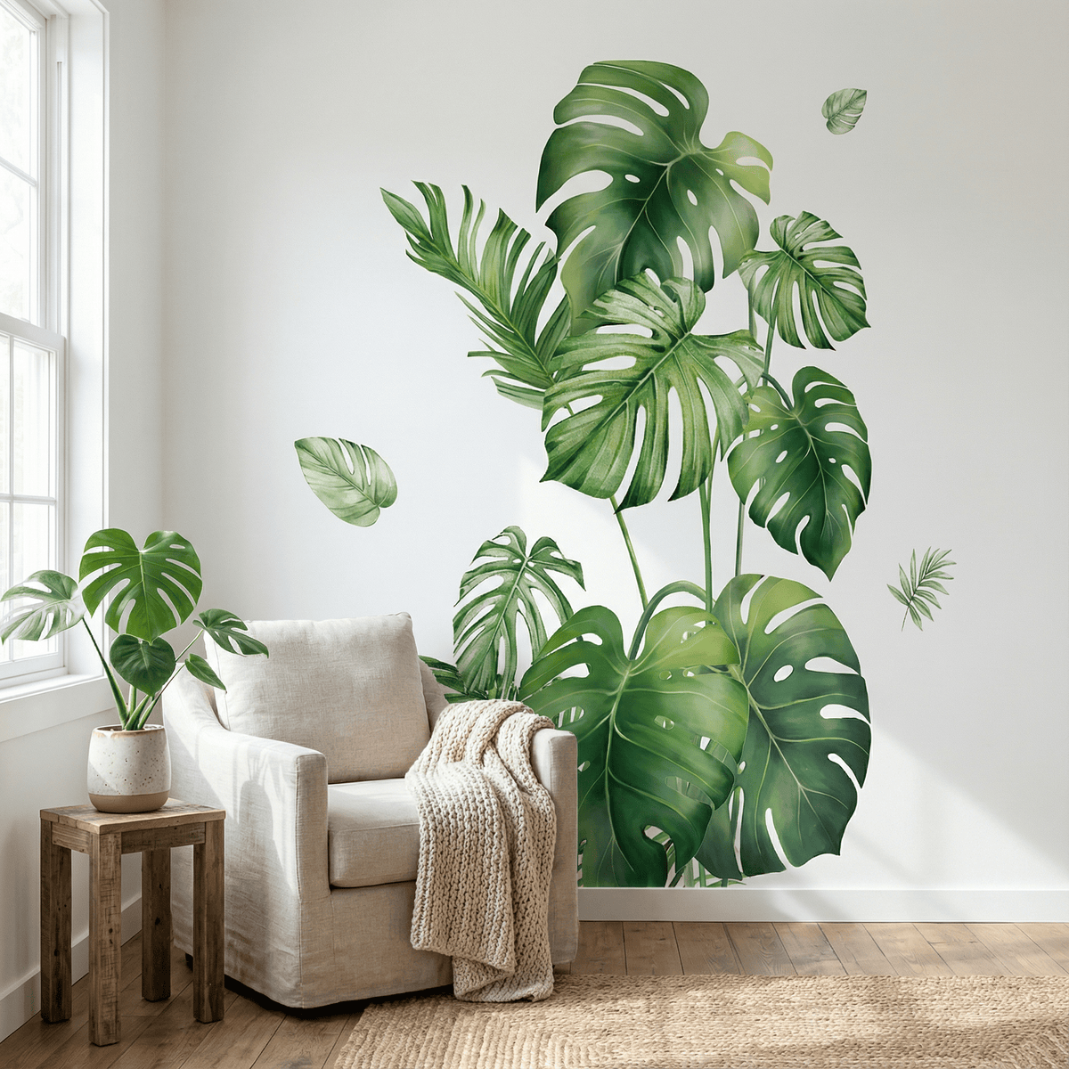 Stickers Muraux Feuilles Tropicales Jungle
