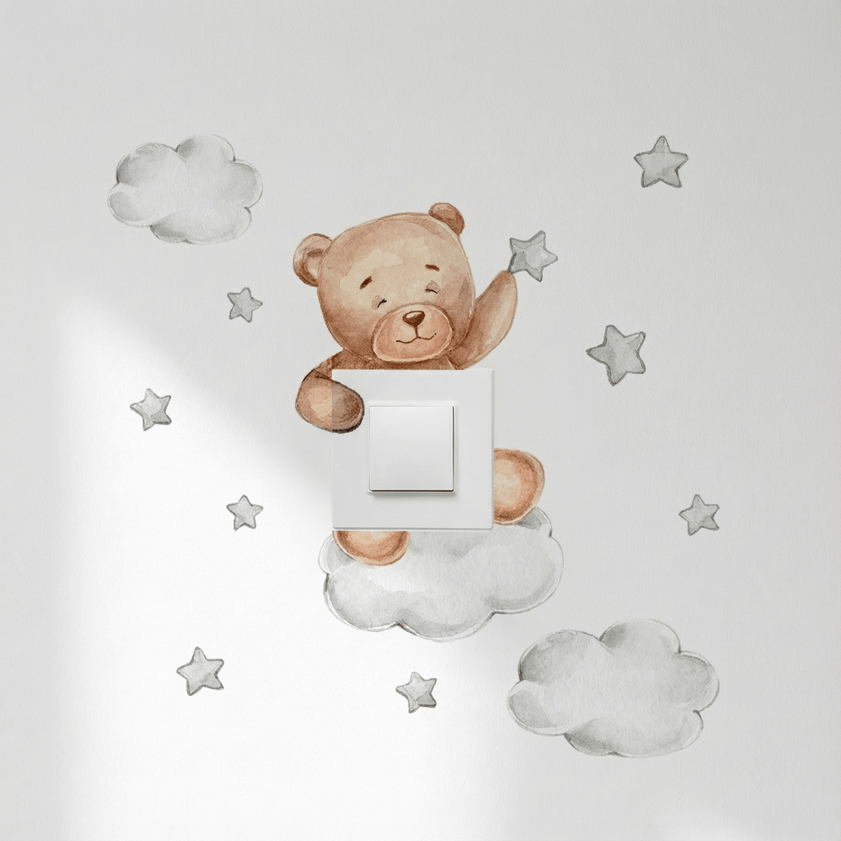Stickers Muraux Interrupteur Enfant Ourson