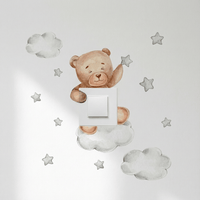 Stickers Muraux Interrupteur Enfant Ourson