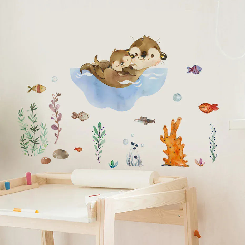 Stickers Muraux Loutre Chambre Enfant