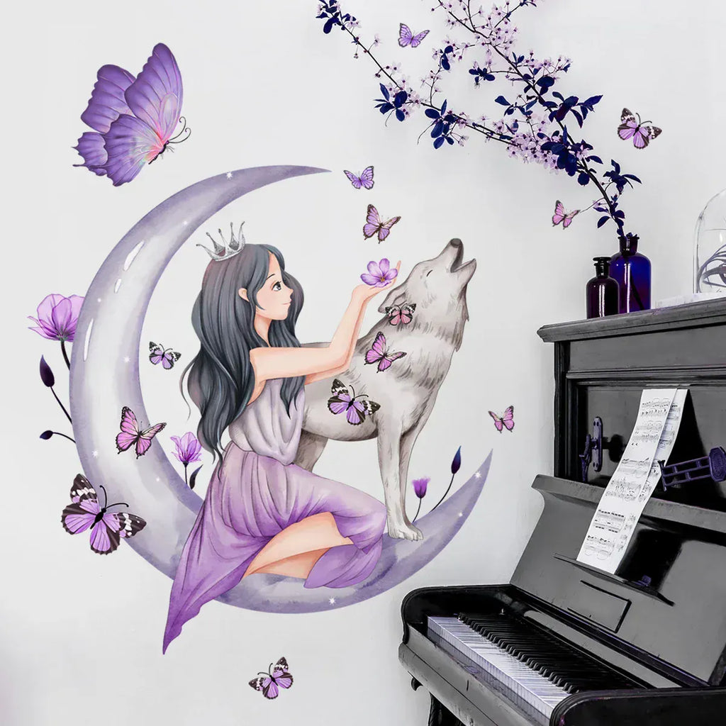 Stickers Muraux Lune Chambre Fille Ado