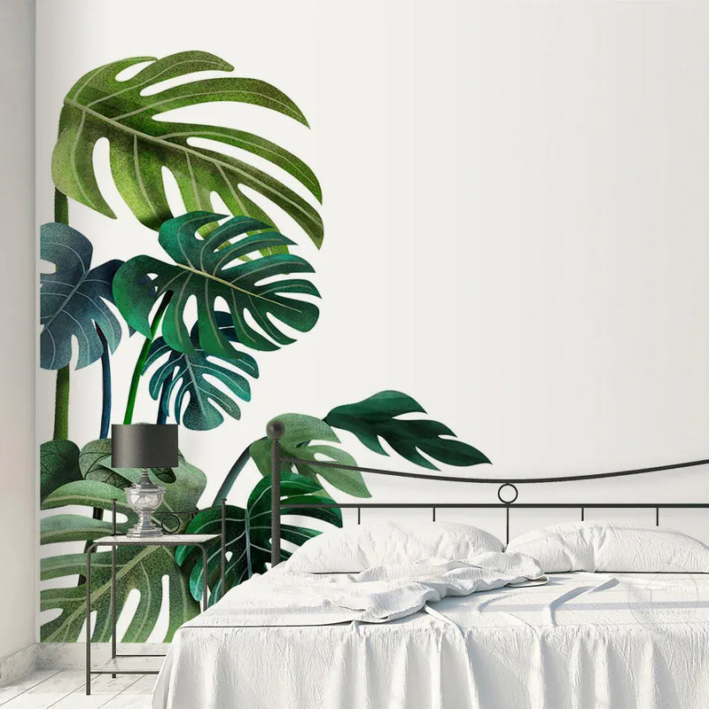 Stickers Muraux Monstera Grand Format Angle Mural