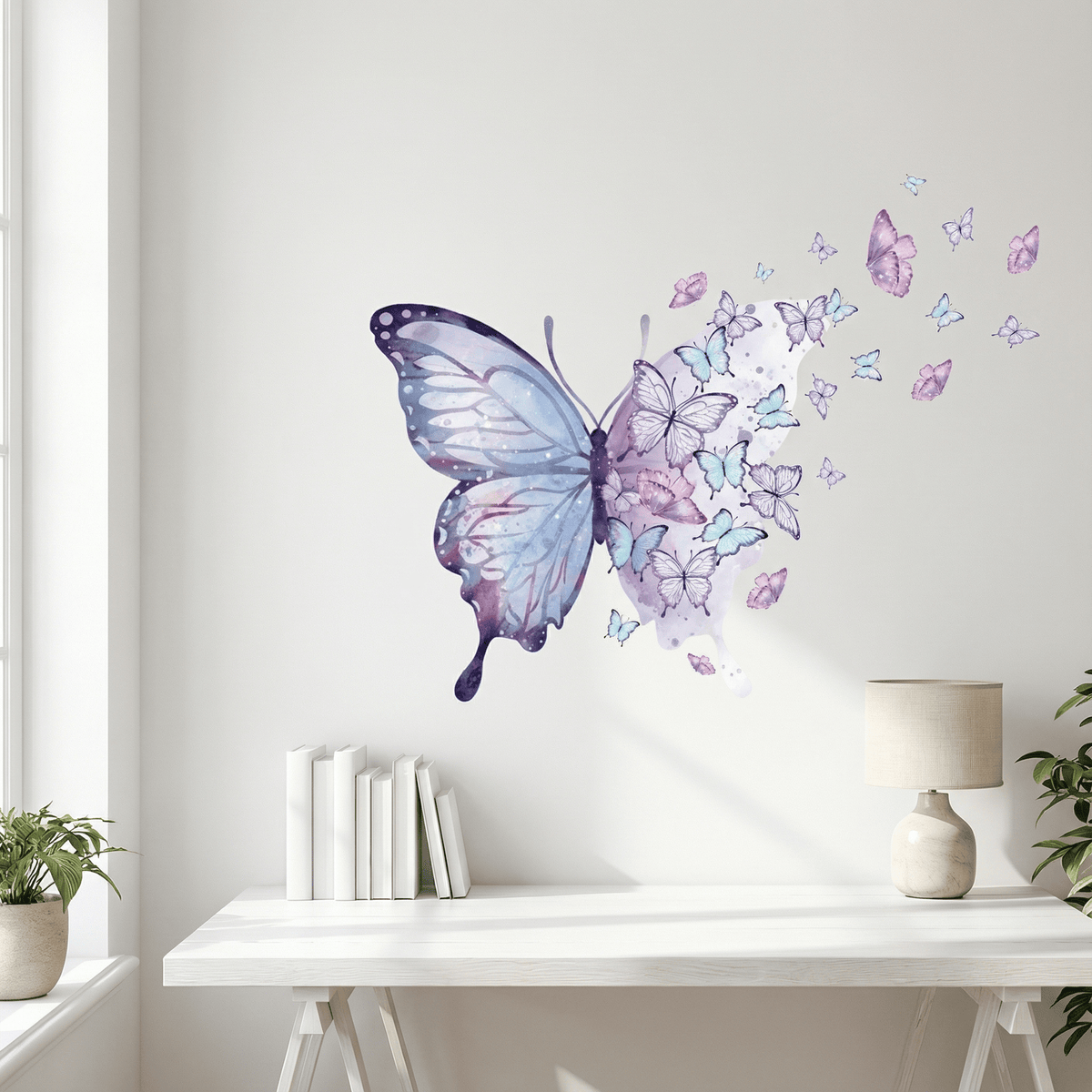 Stickers Muraux Papillons Chambre Fille Violet