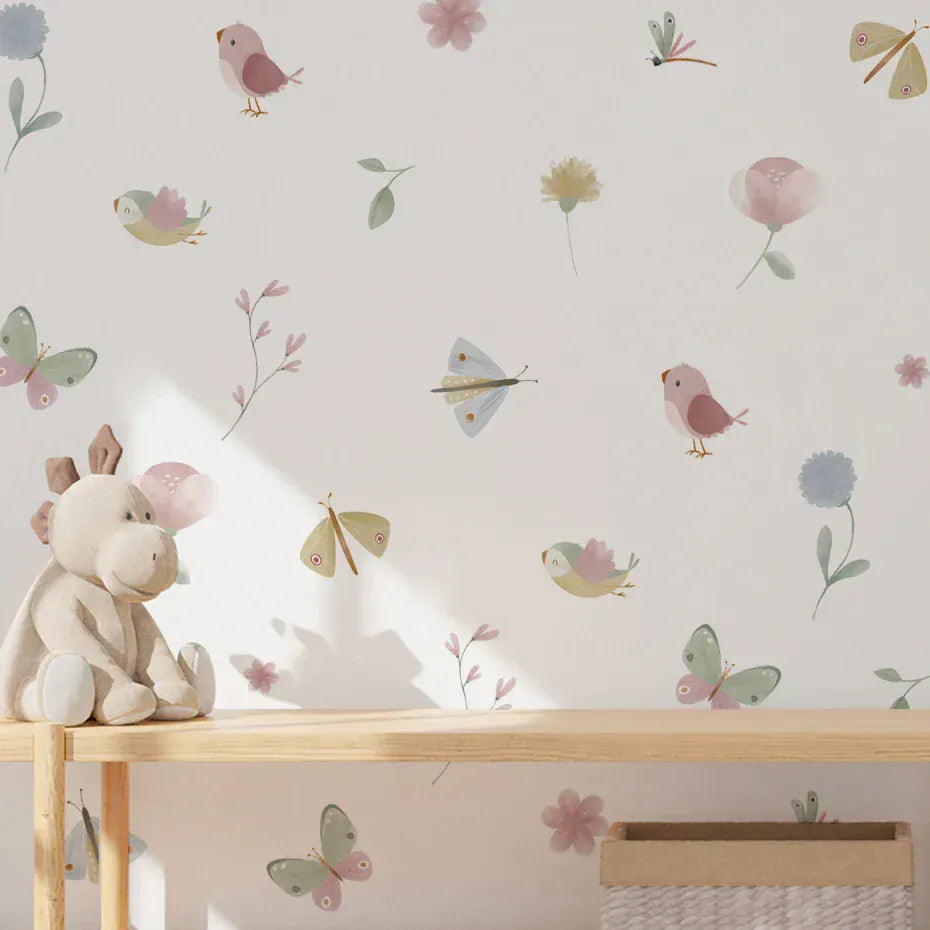 Stickers Muraux Papillons et Oiseaux
