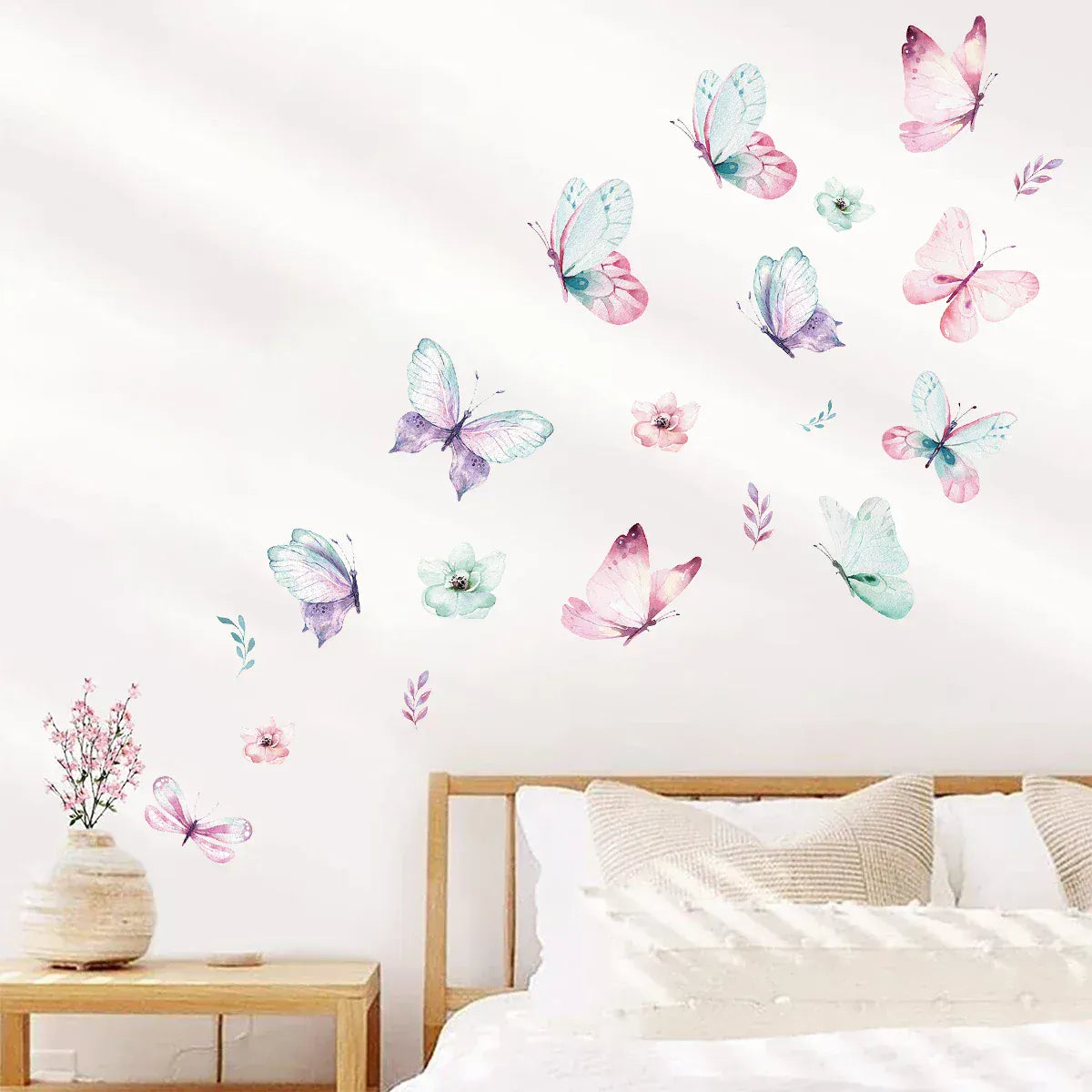 Stickers Muraux Papillons Pastel