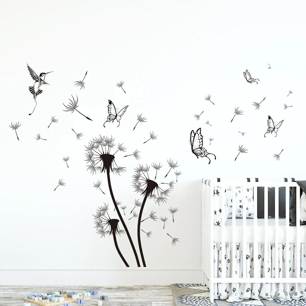 Stickers Muraux Papillons Pissenlits