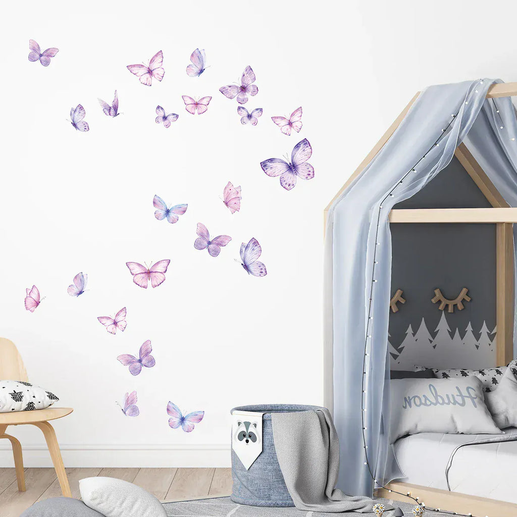 Stickers Muraux Papillons Violet