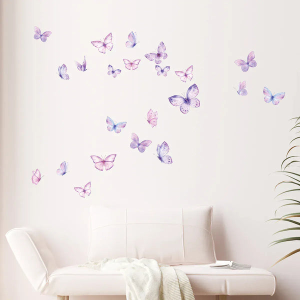 Stickers Muraux Papillons Violet