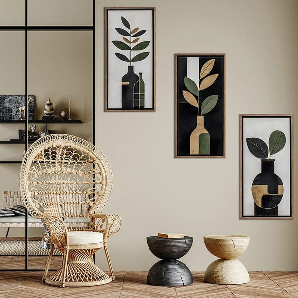 Stickers Muraux Plantes Tableaux Minimalistes
