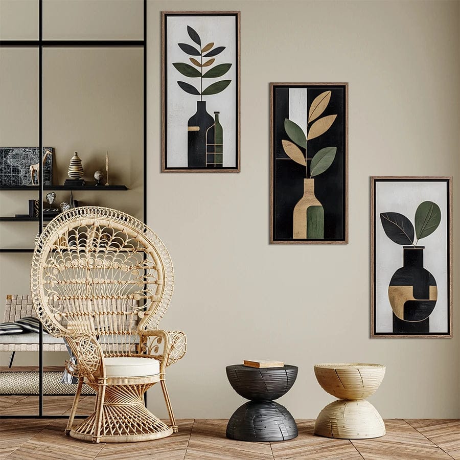 Stickers Muraux Plantes Tableaux Minimalistes HS3475Q