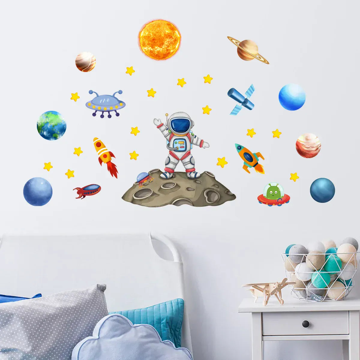 Stickers Muraux Thème Espace Chambre Enfant