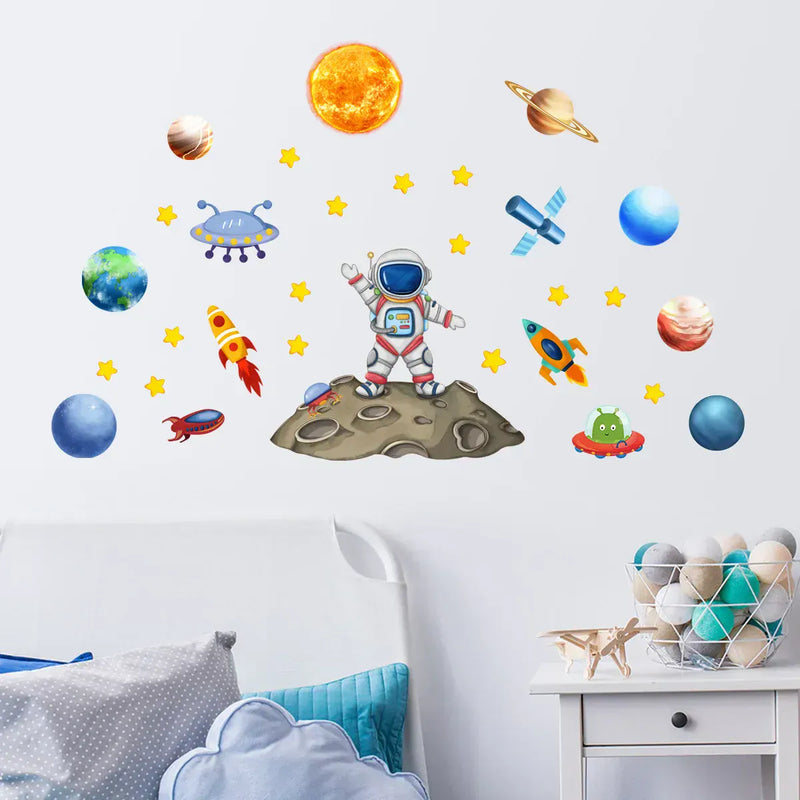 Stickers Muraux Thème Espace Chambre Enfant
