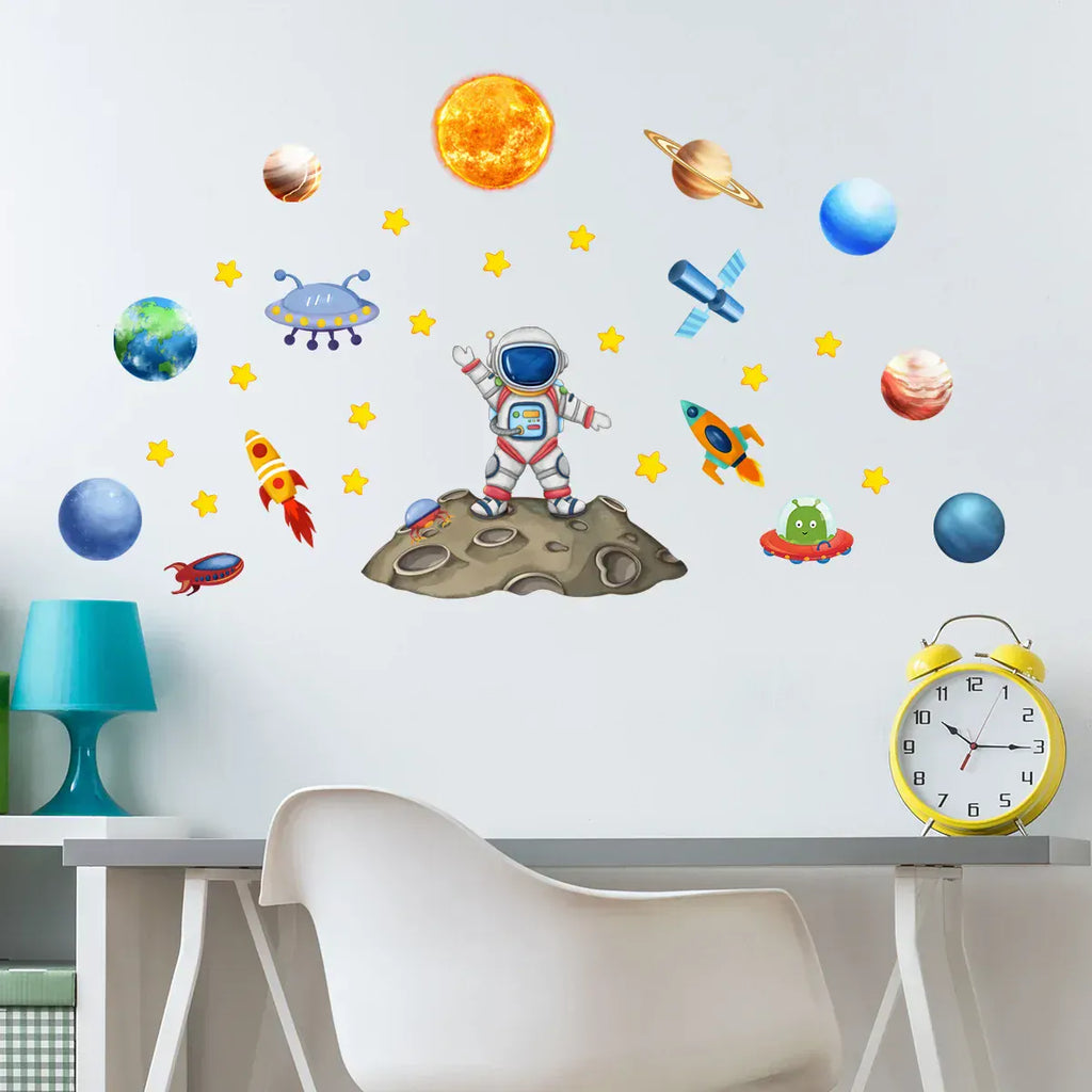 Stickers Muraux Thème Espace Chambre Enfant