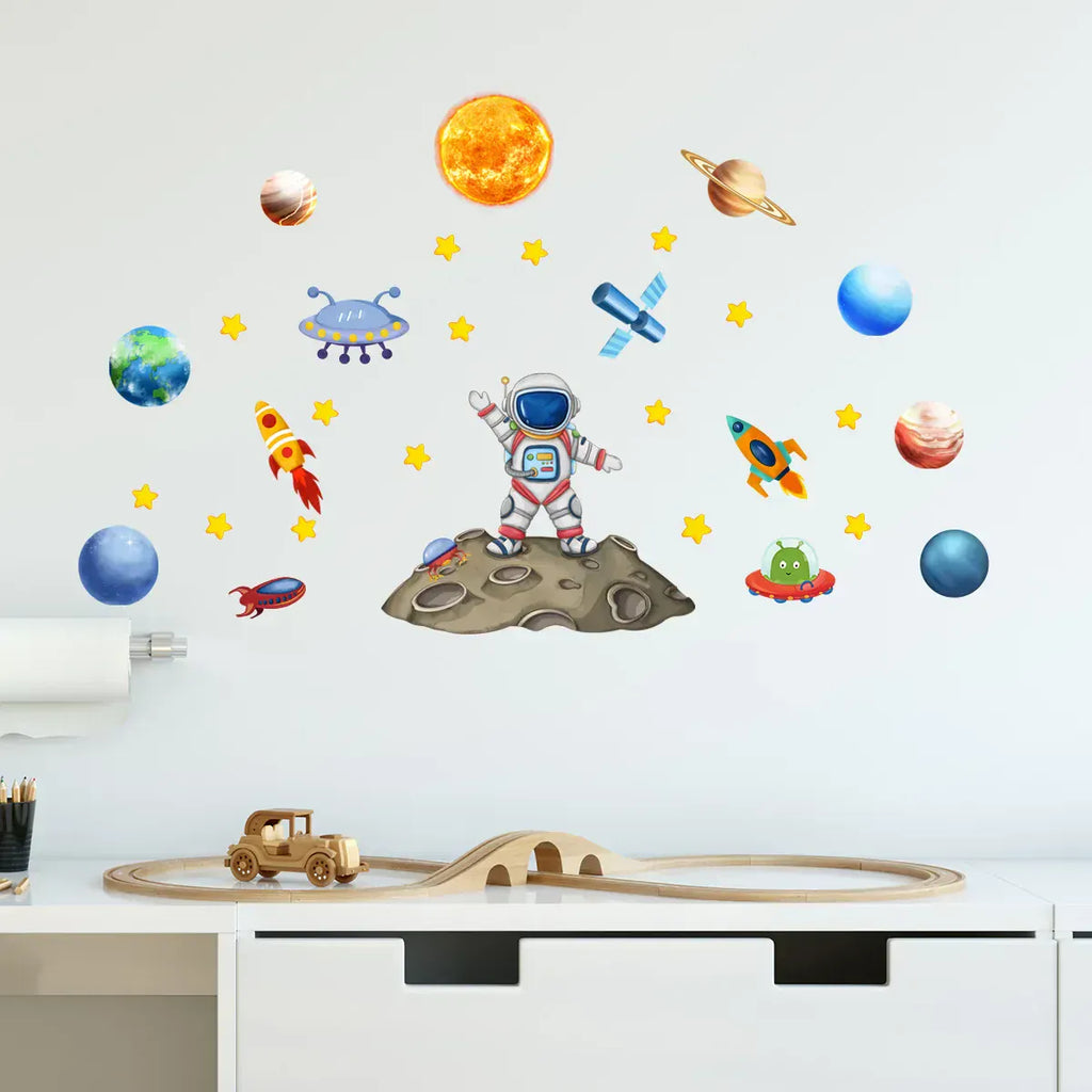 Stickers Muraux Thème Espace Chambre Enfant
