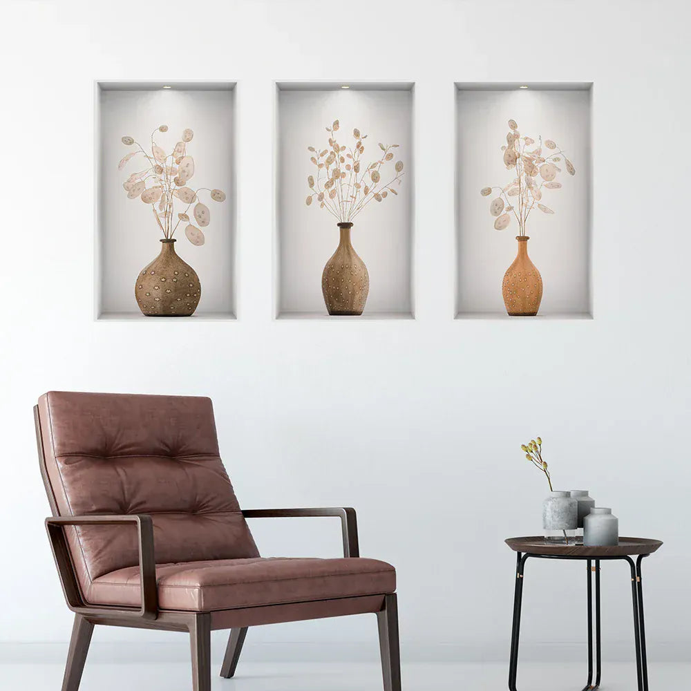 Stickers Muraux Trompe l'Œil Plantes Design 013